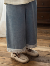 Load image into Gallery viewer, Summer Wide Leg Jeans (SAMPLE - size 6T)