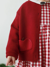 Load image into Gallery viewer, Autumn Apple Cardigan (2T-8T)