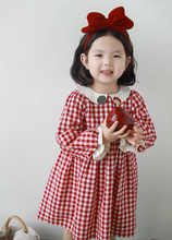 Load image into Gallery viewer, Apple Gingham Dress