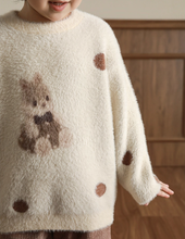 Load image into Gallery viewer, Dotty Bunny Fluffy Jumper