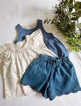 Load image into Gallery viewer, Summer Cherry Denim Shorts