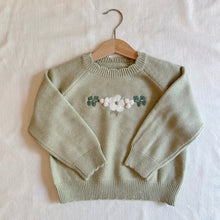 Load image into Gallery viewer, Mint Blossom Knitted Jumper