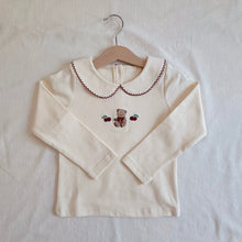 Load image into Gallery viewer, Cherry Teddy Collar Top