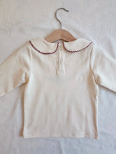 Load image into Gallery viewer, Cherry Teddy Collar Top