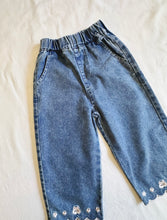 Load image into Gallery viewer, Embroidered Bunny Straight Leg Jeans