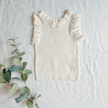 Load image into Gallery viewer, Rib Sleeveless Ruffle Detail Tank Top (2T-7T)