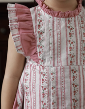 Load image into Gallery viewer, Calla Vintage Floral Apron Dress (up to 7T)

