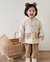 Load image into Gallery viewer, Checkerd Bear Reversible Jacket
