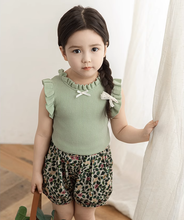 Load image into Gallery viewer, Rib Sleeveless Ruffle Detail Tank Top (2T-7T)
