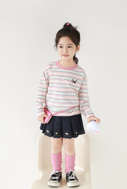 Little Edith Stripe Long Sleeve Top