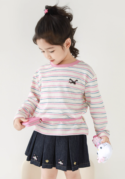 Little Edith Stripe Long Sleeve Top