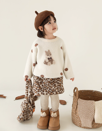Dotty Bunny Fluffy Jumper