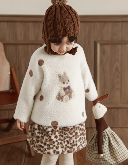 Dotty Bunny Fluffy Jumper
