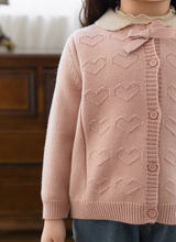 Load image into Gallery viewer, Little Pink Sweetheart Cardigan
