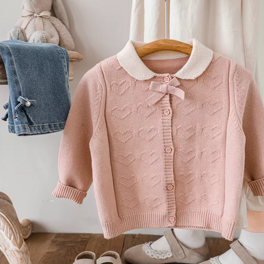 Little Pink Sweetheart Cardigan
