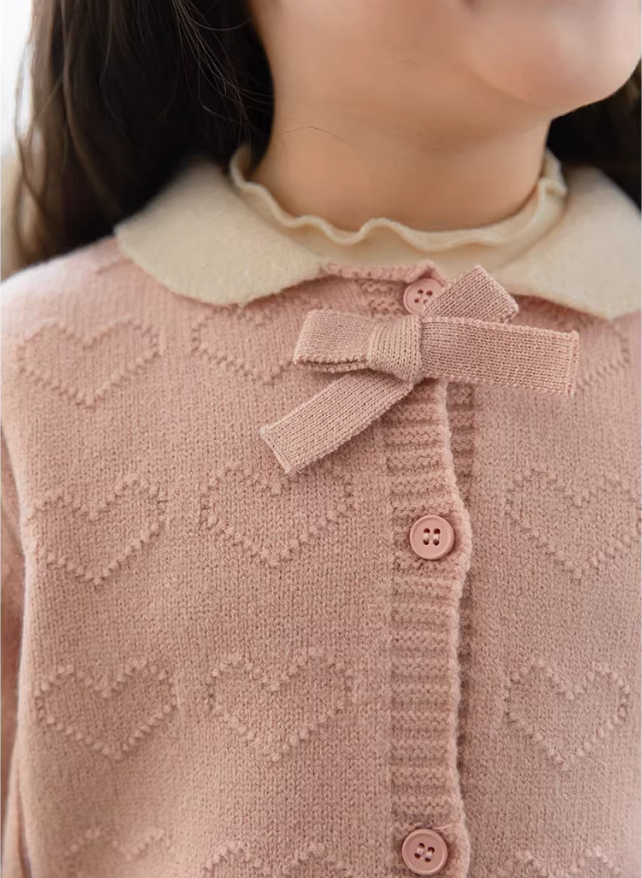 Little Pink Sweetheart Cardigan