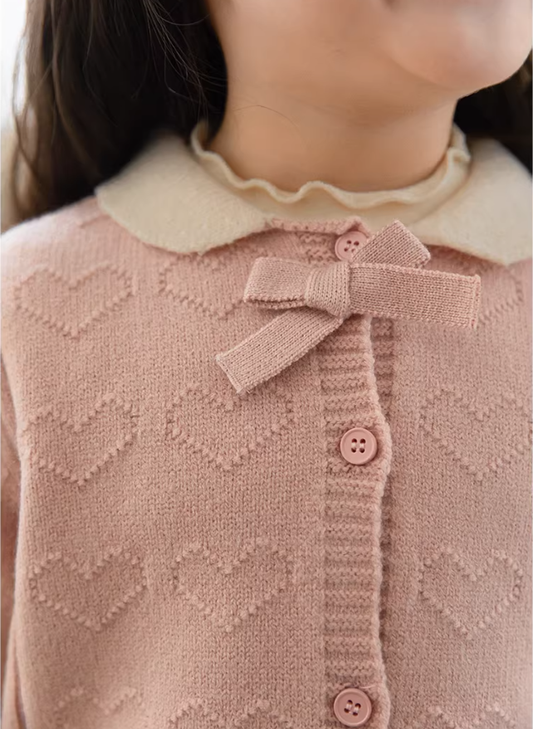 Little Pink Sweetheart Cardigan