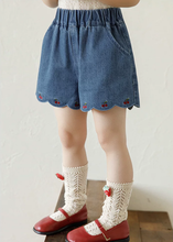 Load image into Gallery viewer, Summer Cherry Denim Shorts

