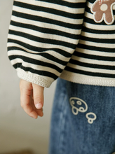 Load image into Gallery viewer, Little Ebony Stripe Cardigan
