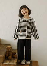 Load image into Gallery viewer, Little Ebony Stripe Cardigan
