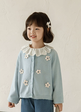 Load image into Gallery viewer, Little Daisy Blue Cardigan
