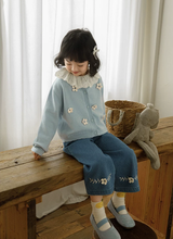 Load image into Gallery viewer, Little Daisy Blue Cardigan
