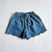 Load image into Gallery viewer, Summer Cherry Denim Shorts
