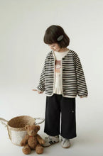 Load image into Gallery viewer, Little Ebony Stripe Cardigan
