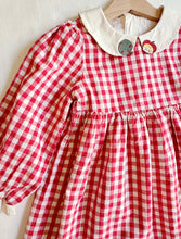 Load image into Gallery viewer, Apple Gingham Dress (SAMPLE - size 3T)
