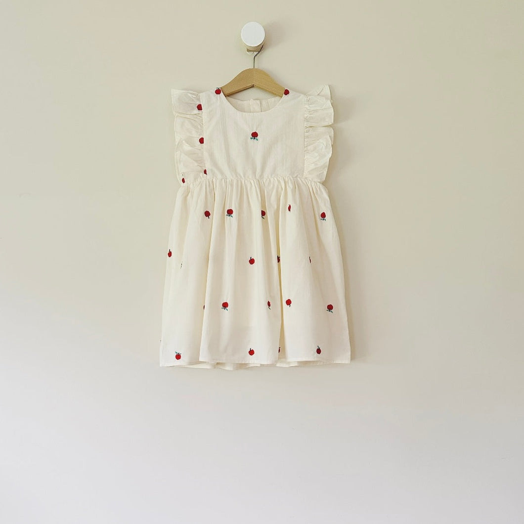 Embroidered Apple Summer Dress