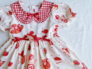 Strawberry Cake Tea Dress