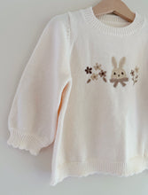 Load image into Gallery viewer, Little Rabbit Embroidery Knitted Jumper

