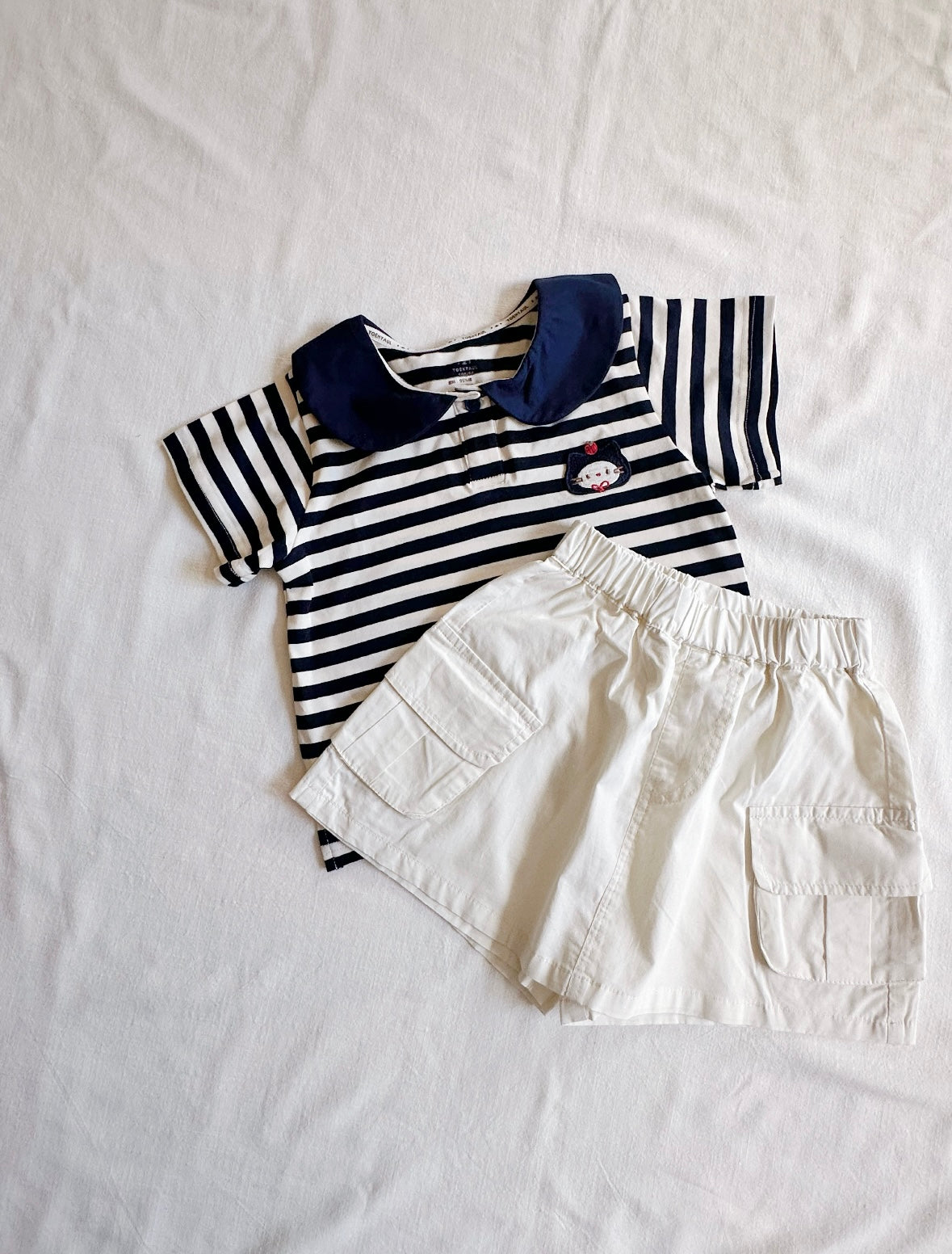 Navy Stripe Collar Tee (2T-7T)