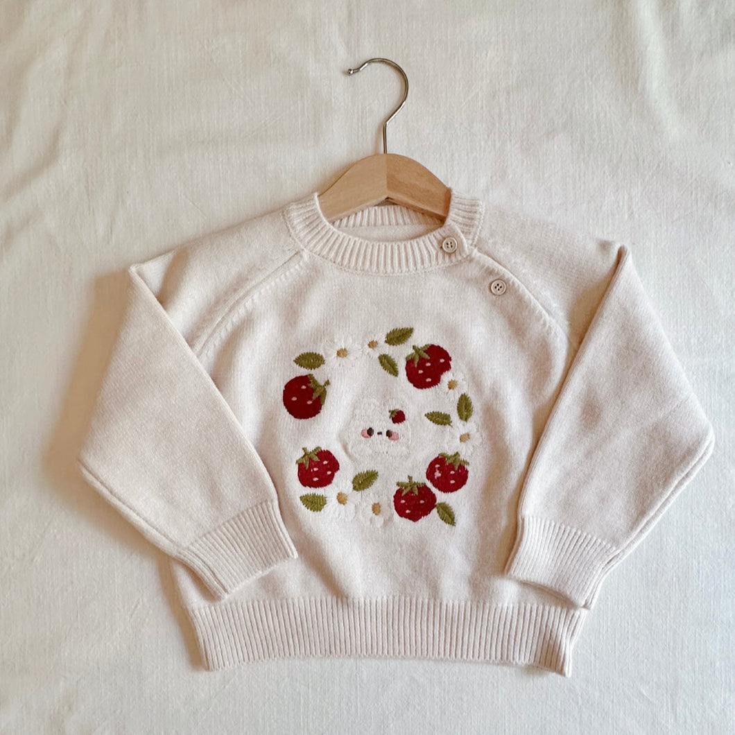 Berry Bunny Knitted Jumper