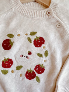 Berry Bunny Knitted Jumper