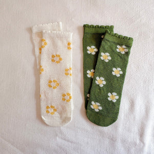 Summer Daisy Socks (SAMPLE - Size Small)