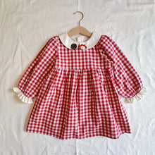 Load image into Gallery viewer, Apple Gingham Dress
