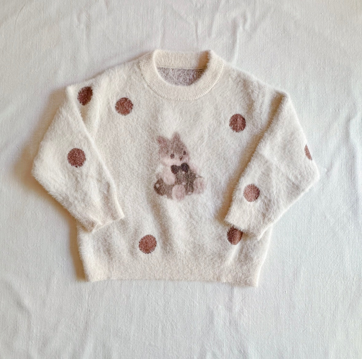 Dotty Bunny Fluffy Jumper