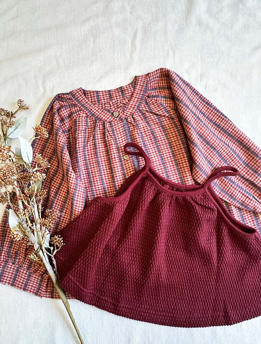 Little Ruby Two Piece Top – Honey Taro Kids Boutique