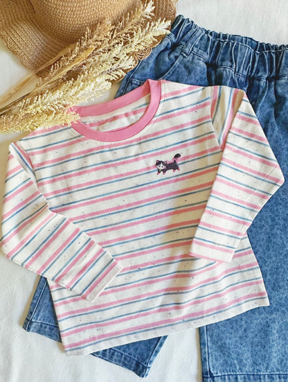 Little Edith Stripe Long Sleeve Top