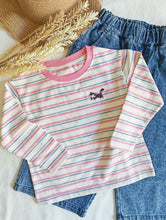 Load image into Gallery viewer, Little Edith Stripe Long Sleeve Top

