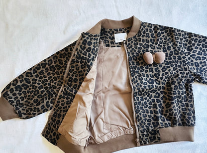 Leopard Bomber Jacket