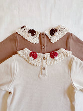 Load image into Gallery viewer, Mushroom Crochet Collared Top
