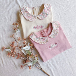 Valerie Embroidered Collar Top