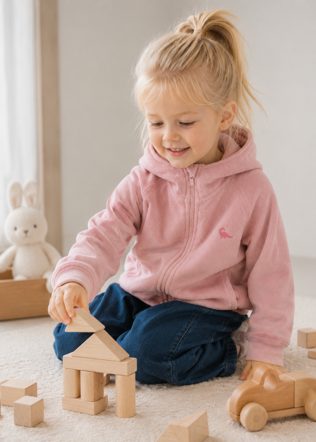 Little Ari Hooded Fleece Jacket