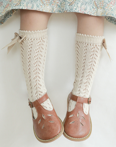 Victorian Romance Bow Socks