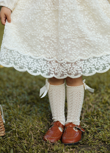 Victorian Romance Bow Socks