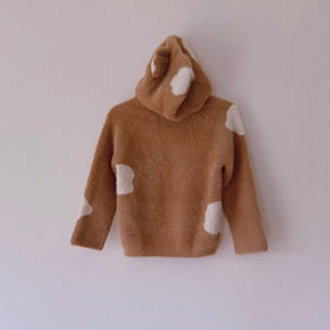 Fuzzy Cow Hoodie